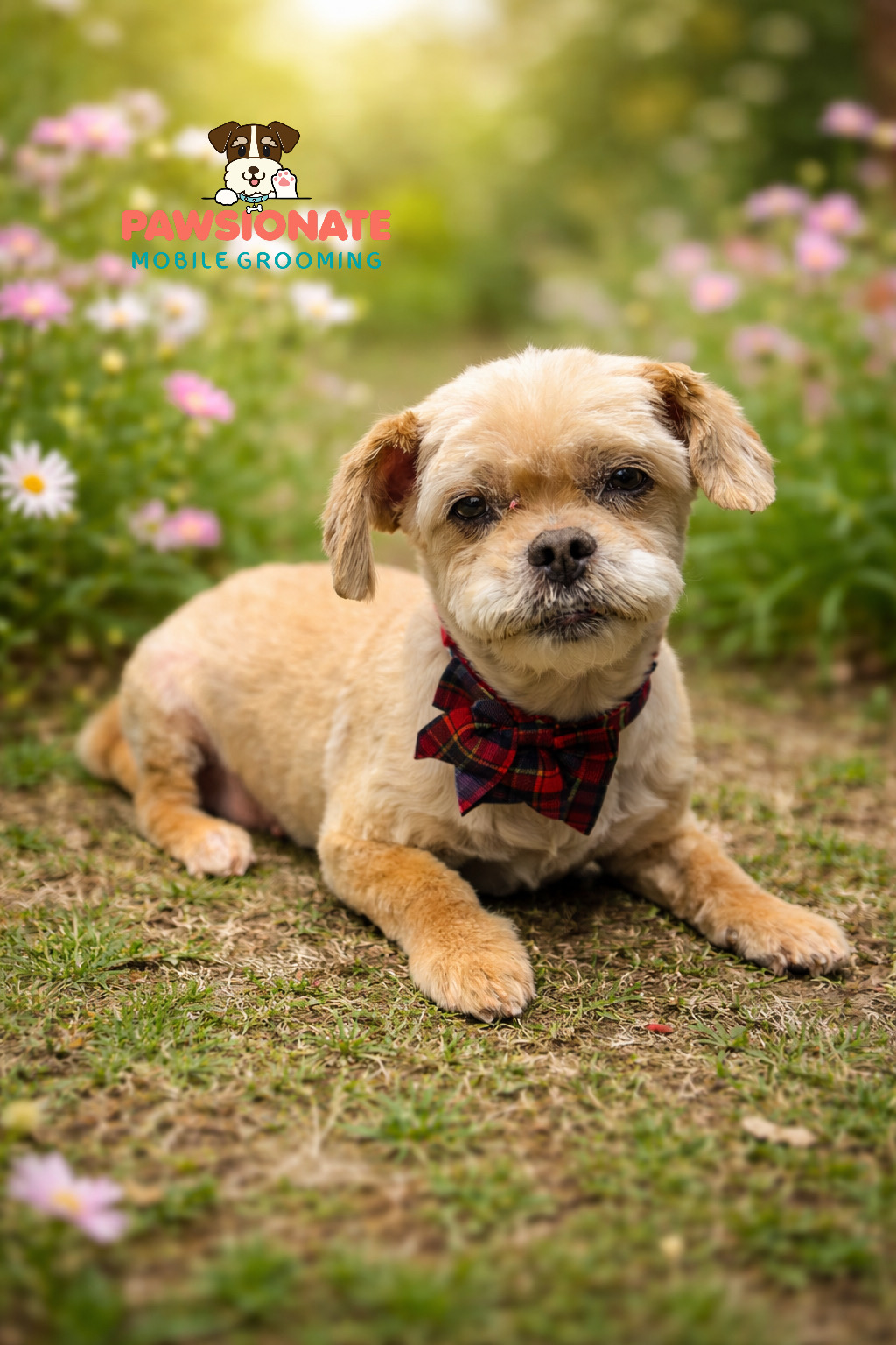 Fluffy Shih Tzu after mobile dog grooming — Pawsionate Mobile Grooming Rockwall TX